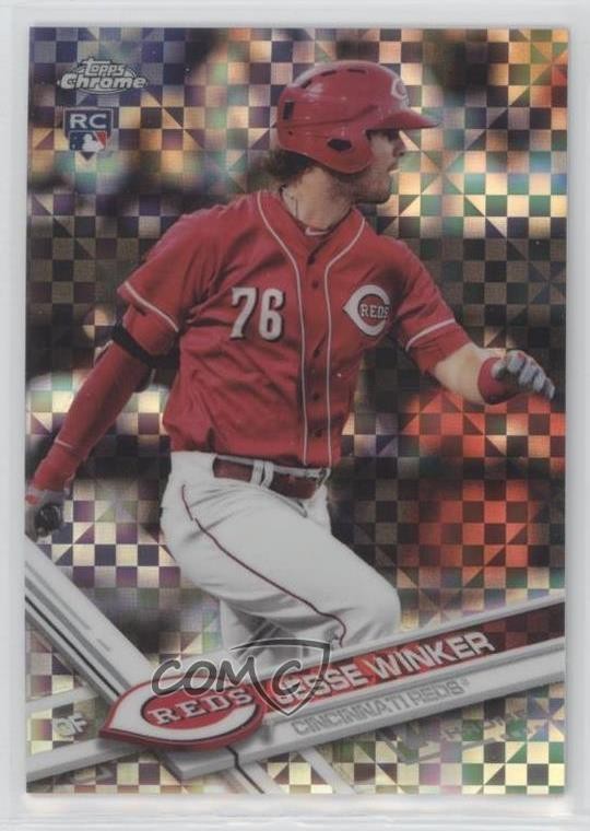 2017 Topps Chrome Wal-Mart Mega Box X-Fractor Jesse Winker #74 0c2t