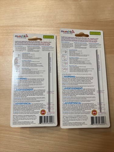 Dos pajitas de repuesto a prueba de derrames Munchkin para tazas Munchkin - Imagen 2 de 5