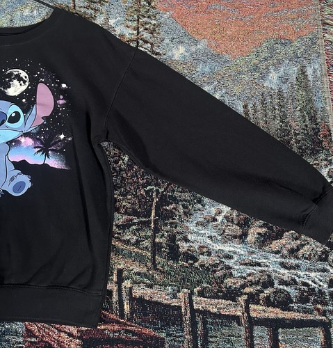Y2K Disney Lilo And Stitch Graphic Print Crewneck Sweater Girls Large (11-13) - Picture 4 of 10