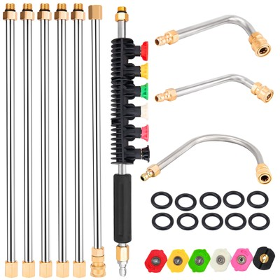 #ad Pressure Washer Extension Wand Power Washer Lance Gutter Cleaning Tools for... $44.54