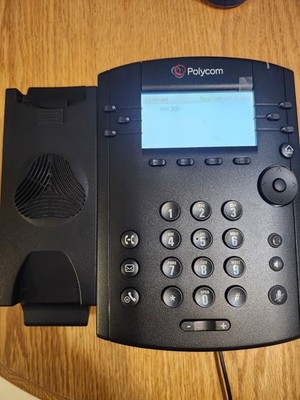 Polycom VVX 300 Series Business Media Desktop Phone - Black  