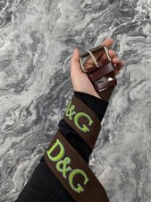 Vintage Dolce Gabbana Belt Monogram DG Men