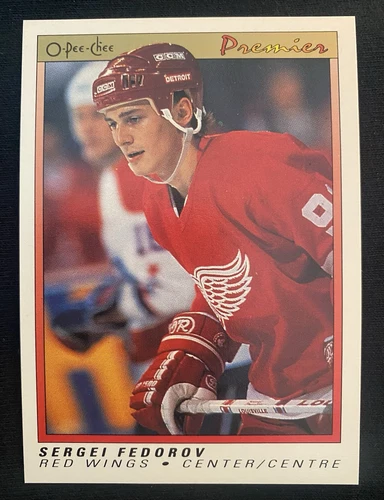 1990-91 O-Pee-Chee Premier - #30 Sergei Fedorov (RC)/Detroit