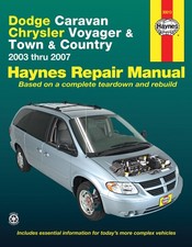 Dodge Caravan, Chrysler Voyager & Town & Country (2003-2007) Haynes Repair