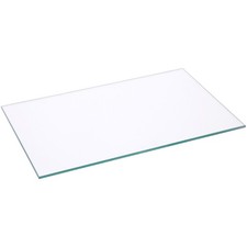 Plymor 5" x 8" Rectangle, 3mm Thick Non-Beveled Clear Glass