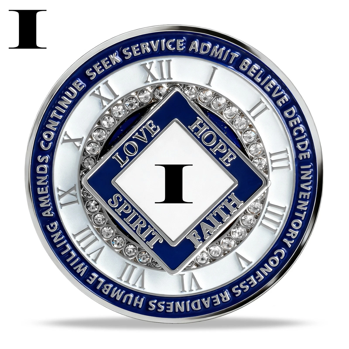 1 Year NA Medallion Sobriety Coin Narcotics Anonymous Recovery