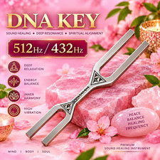 DNA Key Tuning Fork 512 Hz / 432 Hz, Dual