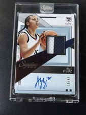 Panini Signature Series Azzi Fudd ON CARD Patch Auto /49