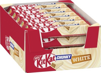 NESTLÉ CHUNKY White Schokoriegel, KnusperRiegel mit weißer Schokolade & knusp...