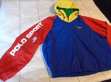 NWT Colorblock POLO SPORT Vtg Men's Ralph Lauren Hooded Jacket M