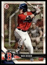 2018 Bowman Draft Nick Decker Boston Red Sox #BD-124