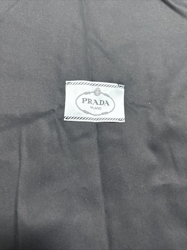 Prada Cotton Black Garment Storage Travel Bag Authentic 38”x19”