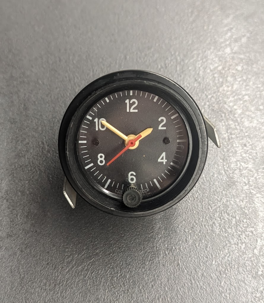 Original USSR factory car clock Lada 2103 2106 2107 VAZ vintage