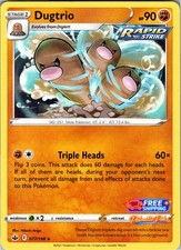 Dugtrio 077/198 Rare Chilling Reign Pokemon NM/LP