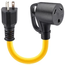 Kanayu 20 Amp to 30 Amp RV Generator Adapter Cord Compatible with NEMA 5-20P ...