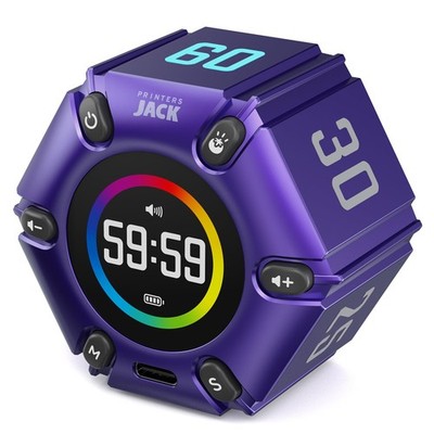 Printers Jack, Productivity Cube Timer, Visual Pomodoro Timer, Mute & Vibrati