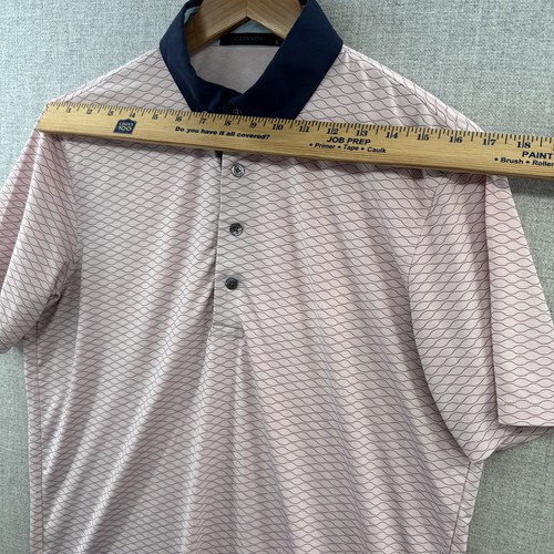 Camisa Polo Greyson Pequeña Rosa Ondas Geométricas Manga Corta Golf Elastizada Lobo - Imagen 6 de 15