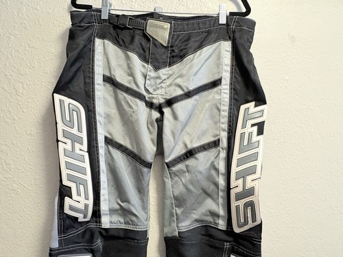 Shift MX Motocross Pants Mens 38 Black Gray Jet Off-Road Racing Padded - Picture 8 of 13