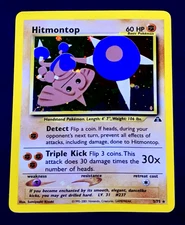 2001 Pokemon HITMONTOP Neo Discovery HOLO RARE Unlimited Edition Card 3/75 SWIRL