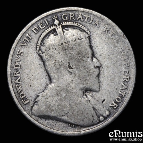 CHIPRE, Eduardo VII, 9 piastras 1907, raro, en muy buen estado - Imagen 2 de 6