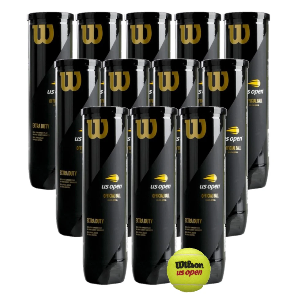 WILSON US Open 12x4er Dose - Innendruckball - gelb - ()