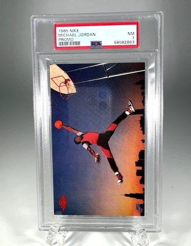 Michael Jordan PSA 7 -Nike  1985 - JUMPMAN Card Rookie # 58582863