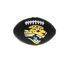 1 pcs Jaguars Football Silicone Focal Bead Beadable Jacksonville 3D 26x18mm