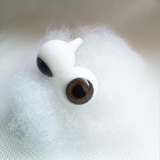 Lauschaer Glasaugen 20mm Topas für Rebornpuppe