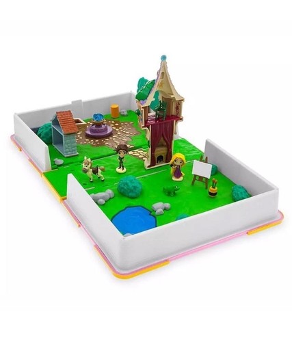 Disney Parks Principessa RAPUNZEL Libro di fiabe Playset RAPUNZEL Principessa Playset NUOVO - Foto 4 di 5