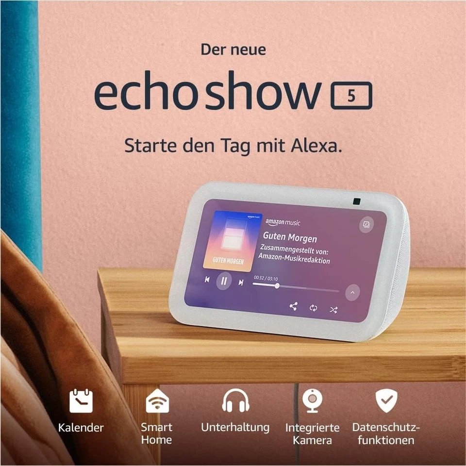 Amazon Echo Show 5 (3. Generation) Smart Display Lautsprecher - Weiß