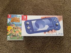 Nintendo Switch Lite HDH-001 Handheld Console - 32GB - Blue with Animal Crossing