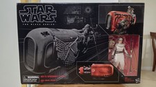 Star Wars 6 Black Series REY'S SPEEDER W SCAVENGER REY FIGURE New Sealed