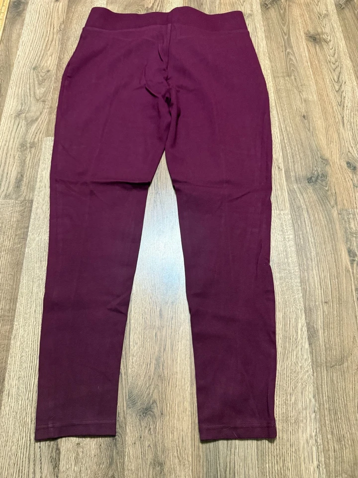 Calça Seven7, Feminina Tamanho Grande, Roxa, Leggings, Puxador, Tornozelo, Cintura Média - Imagem 2 de 4