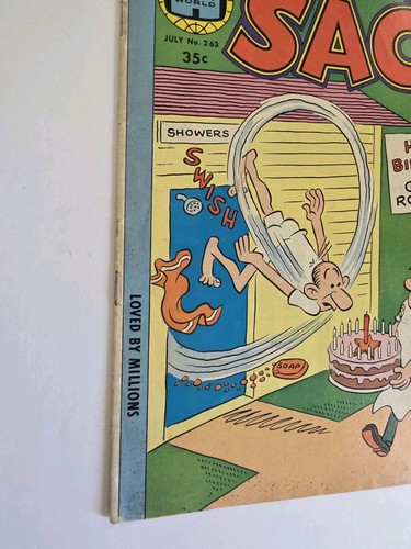 SAD SACK #263 3.5 VG- 1978 HAPPY BIRTHDAY! TO GENERAL ROCKJAW HARVEY COMICS - Picture 3 of 11