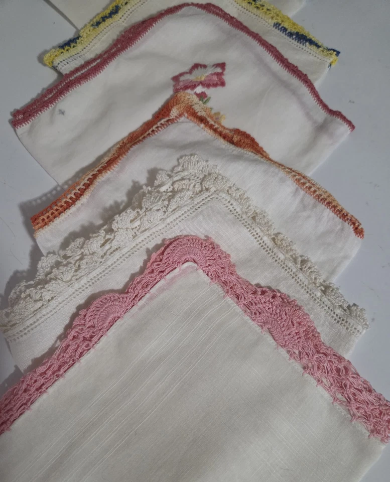 Pañuelos vintage para dama ~ Lote de 8 ~ Como nuevos Foto 3 de 3