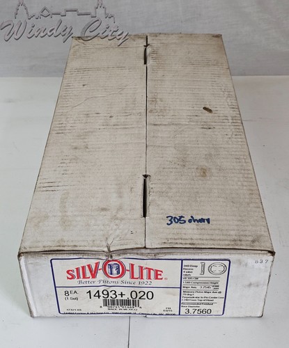 JUEGO DE PISTONES MOTOR CHEVY 5.0L 305 SLIVOLITE 1493 .020 OVERSIZE - Imagen 5 de 6