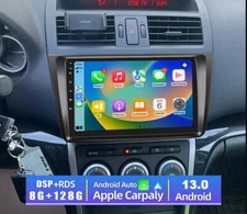 8G+128G For 2007-2012 Mazda 6 Android 13 Car Stereo Radio Player GPS Navi SWC BT