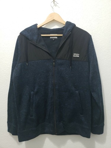 Free Nature Mens Two Tone Colored Zip Up Hoodie Size Small - Picture 4 of 7