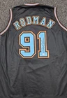 Dennis Rodman Custom Signed Jersey #91 NBA Basketball Chicago Bulls JSA COA 🏀