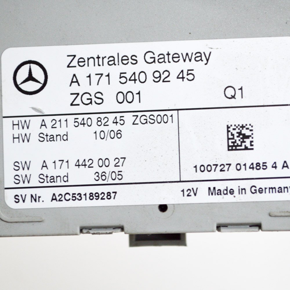 samn MERCEDES-BENZ SLK R171 Gateway Centralina ECU A1715409245