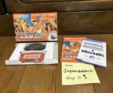 Gameboy Advance Pokemon w/box Manuel Adapter Fire Red NTSC-J GBA used 1day Ship