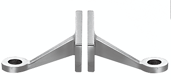 CRL FMH2BS Brushed Stainless Heavy-Duty Double Arm Fin Mount Frame Spider - Picture 1 of 4