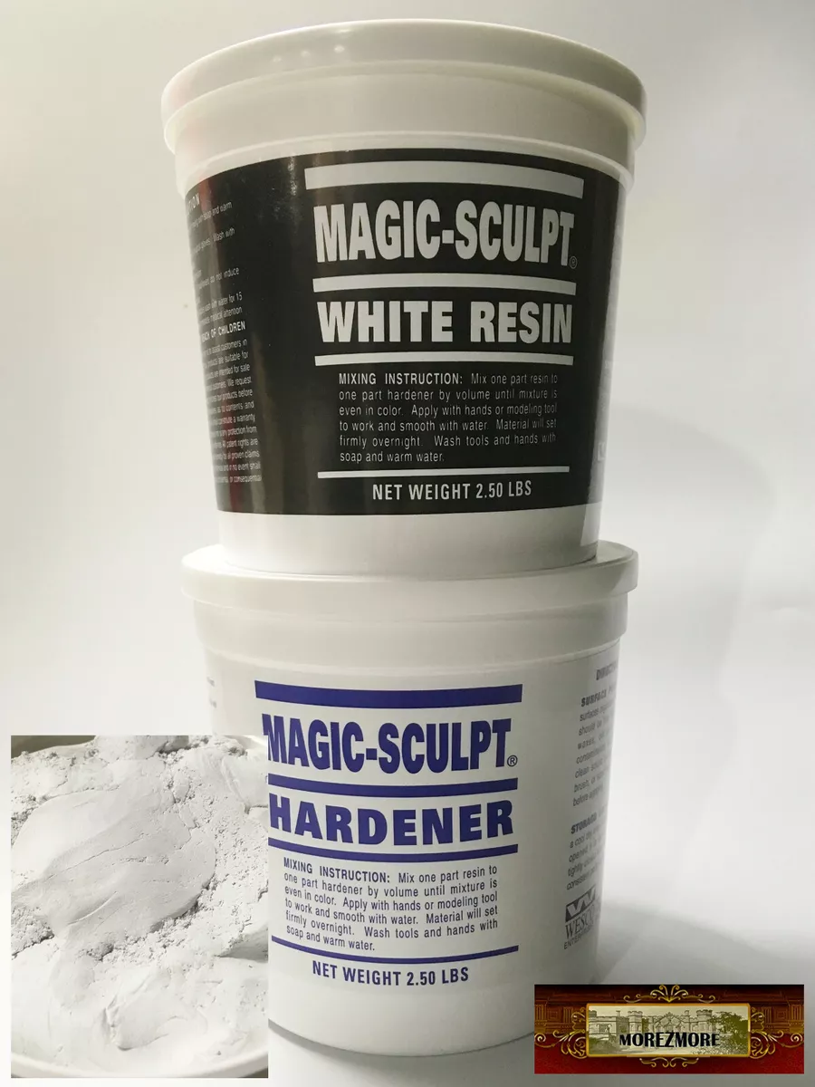 M02052-FS MOREZMORE 5 lb WHITE Magic Sculpt Sculp Epoxy Clay Model Putty