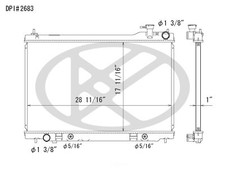 Radiator Koyo A2683 fits 2003 INFINITI FX35