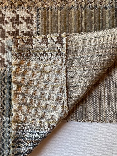 Mulberry Home Bohemian Patchwork Woodsmoke 24" Fabric Remnant - Picture 5 of 5