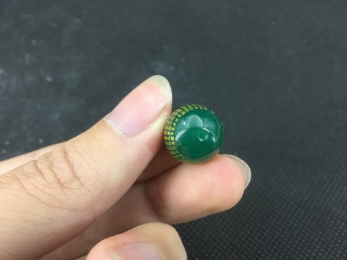 Tibetan DZI Beads Old Agate *Prajna Paramita Sutra* Amulet Pendant 199 - Picture 6 of 7