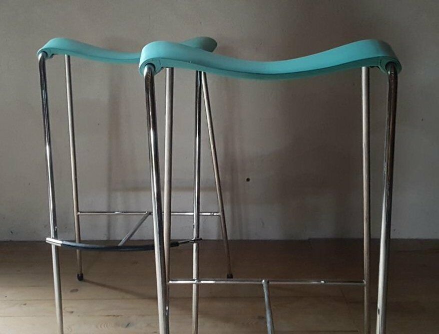 Details zu Paar elegante italienische Designer Barhocker von FASEM - Bar Hocker Hohe Qualität im Inland