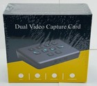 Dual Video Capture Card for PC/Mac 4K 60Hz Dual HDMI Input 1080P