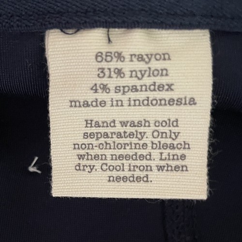 Maison Jules Women Leggings Yoga Pants NEW Medium Navy Blue Rear Zip Equestrian - 第 8/15 張圖片