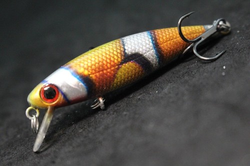 Señuelo de pesca Jerkbait cebo con señuelo 2 1/2 pulgadas apretado realista hundimiento lento HM639 - Imagen 30 de 49